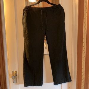 Petite Wide-Leg Linen Pants